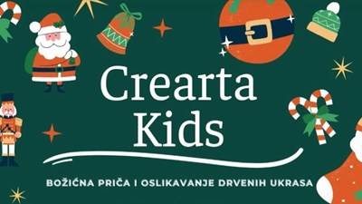 Crearta Kids: Božićna priča i oslikavanje drvenih ukrasa