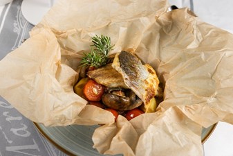 Filetto di pesce pregiato dell’Adriatico con verdure di Lošinj